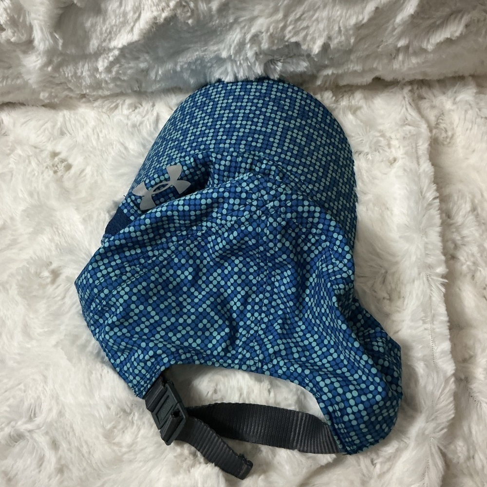 Under Armour Youth Blue and White Patterned Cap - Picture 2 of 4